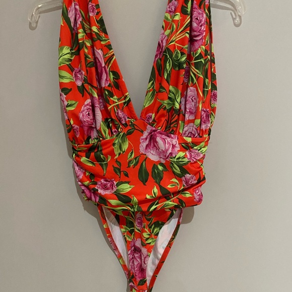 Zara draped floral bodysuit M - Picture 5 of 7